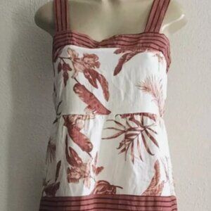 By The River Tropical Floral Sleeveless Maxi Dress, Large